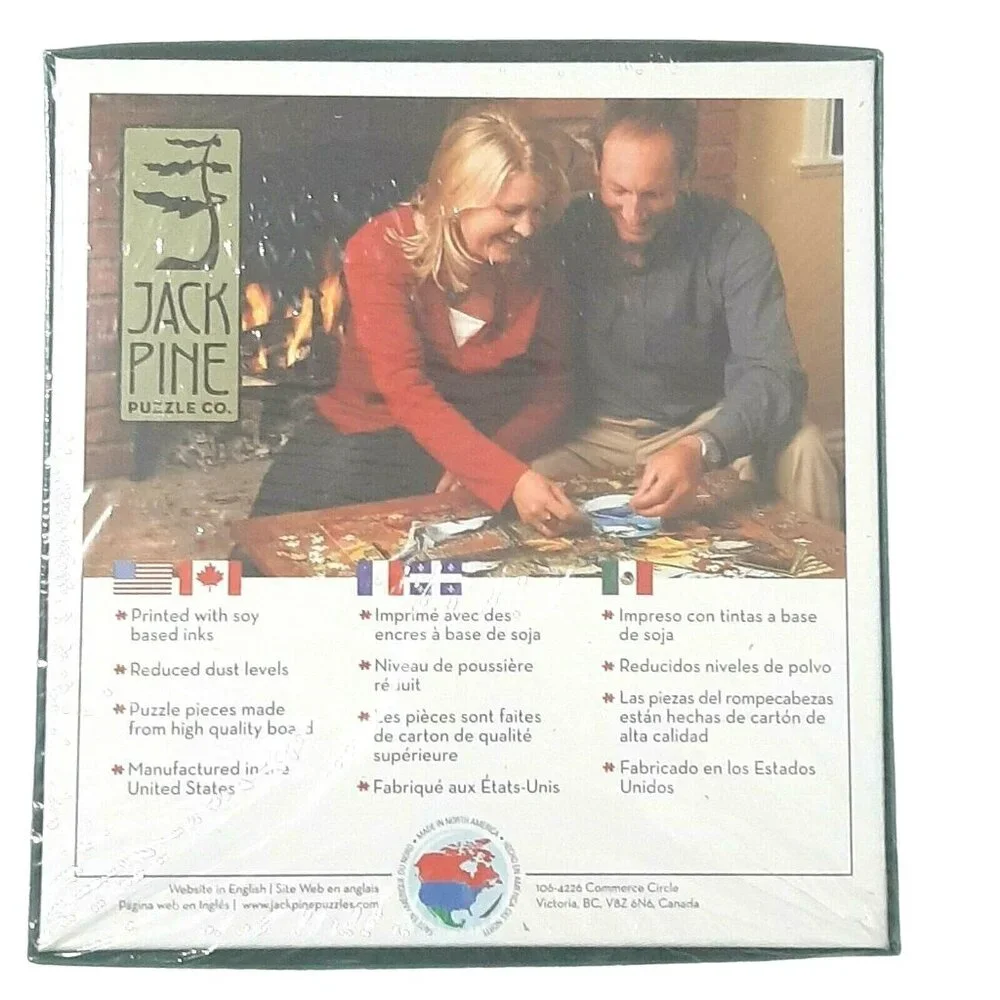 Jack Pine Puzzle Village Tree 1000 Persis Clayton Weirs Christmas Sleigh Ride‎
